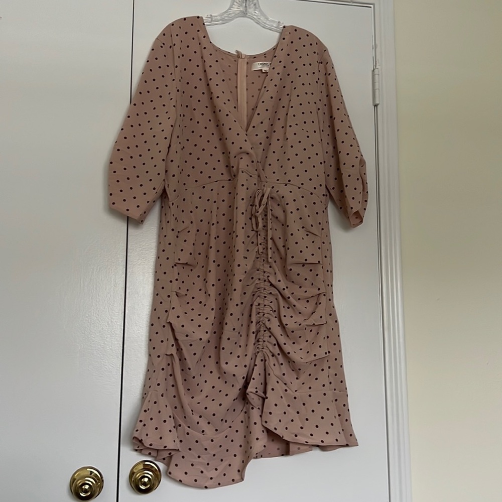 Outrageous fortune (purchased on ASOS) size 16 polka dot rouched dress